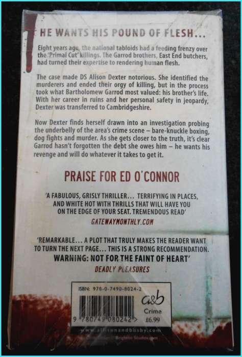 ED O` CONNOR - Primal Cut - New Paperback - Allison and Busby - UK - Excellent Condition*