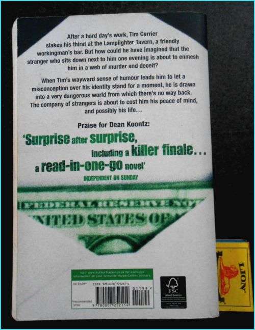 DEAN KOONTZ - The Good Guy - Large Softcover - HarperCollins - 2007 - CONDITION: GOOD, Once Read*