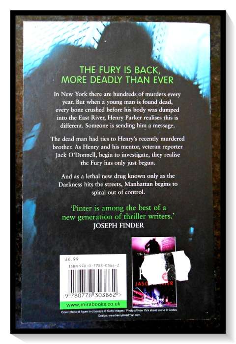 JASON PINTOR - THE DARKNESS - A Henry Parker Novel - MIRA BOOKS - New Paperback *****