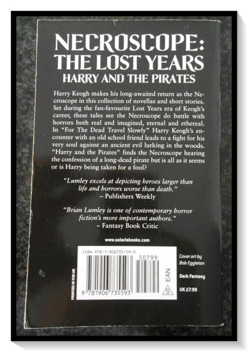 BRIAN LUMLEY: NECROSCOPE: The Lost Years - Paperback is in Very Good Plus Condition - UNREAD COPY