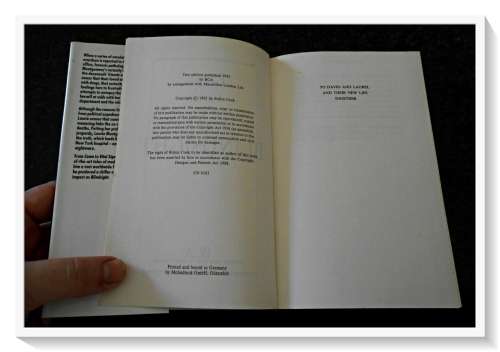 BLINDSIGHT by ROBIN COOK - Hardcover with Neat Dustjacket - 1992 BCA Edition - Clean Book*