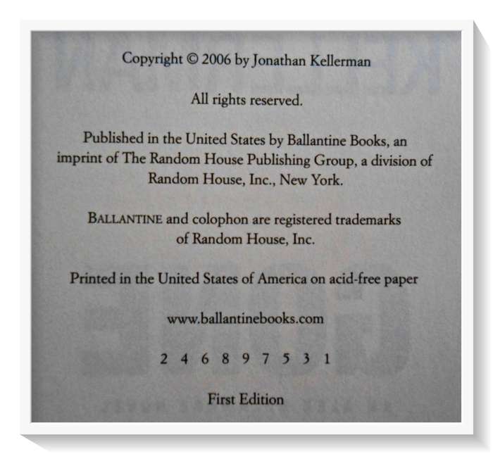 Jonathan Kellerman: Gone - First Edition Hardback - 2006 - Ballantine - Condition: A