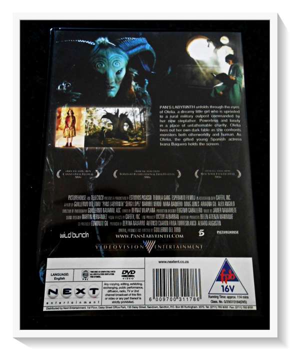 Pan`s Labyrinth - Guillermo Del Toro - Art Film - Spanish - Condition: Like New*****
