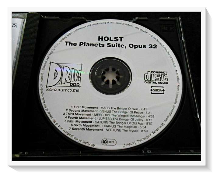 HOLST: The Planet Suite - Opus 32 - DDD - The Royal Philharmonic Orchestra - Condition: Excellent*