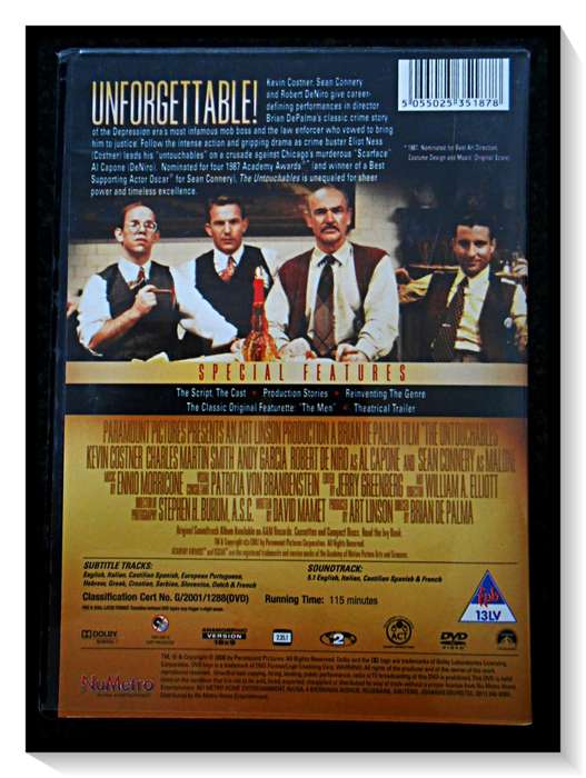 The Untouchables - Special Collector`s Edition - PARAMOUNT - 2-13LV - In Excellent Condition*