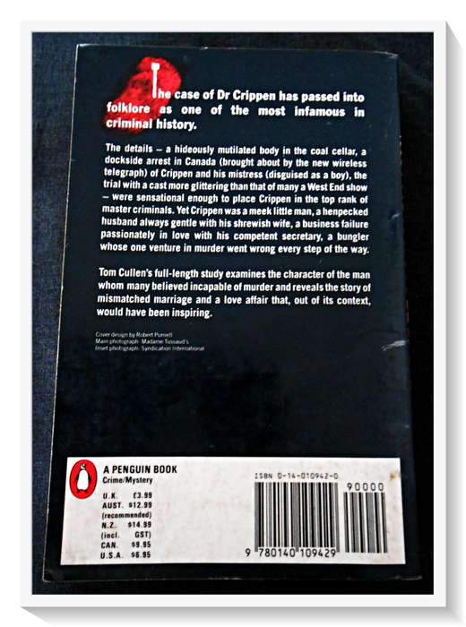 CRIPPEN: The Mild Murderer by TOM CULLEN - Ex-Lib Softcover - Penguin Books - Condition: B