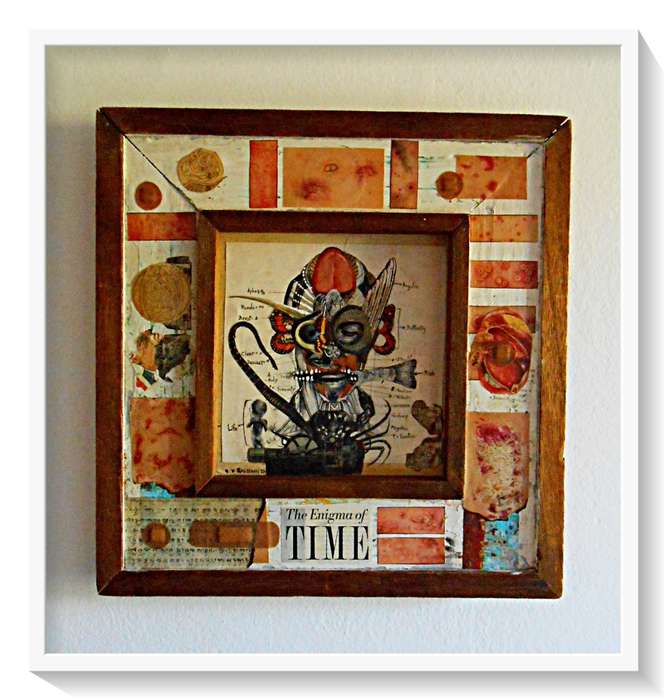 The Enigma of Time by Human-Centred Surrealist Ras Steyn (MFA) - Mixed Medium - 380MM X 380MM