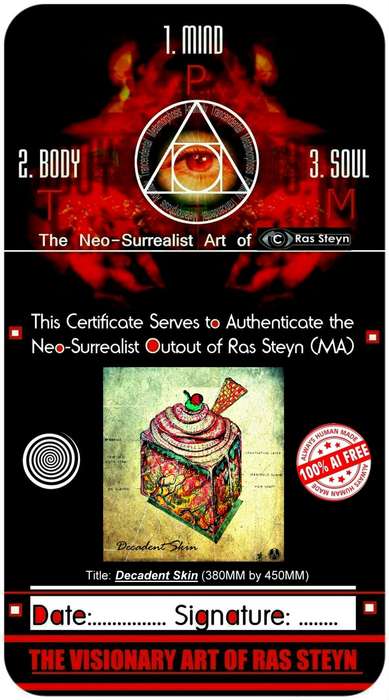 Decadent Skin (Pop Surrealism) by Ras Steyn - Unframed Signed PhotoGloss Print (with CoA) 2/2