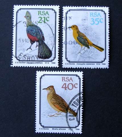 SOUTH AFRICA - Birds 1990