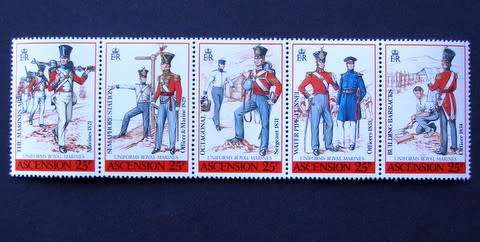 ASCENSION ISLAND Mint Set - Military Uniforms 1988