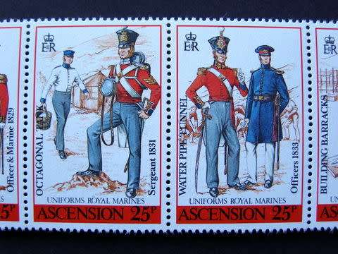 ASCENSION ISLAND Mint Set - Military Uniforms 1988