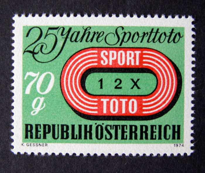 AUSTRIA Mint Set - 25th Anniv. of Football Pools in Austria 1974