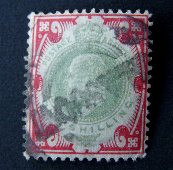 GREAT BRITAIN - King Edward VII 1s. Green and Red 1902