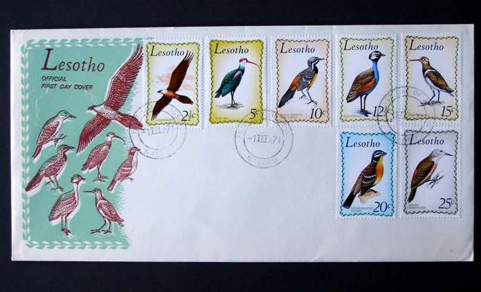 LESOTHO Cover - Birds 1971