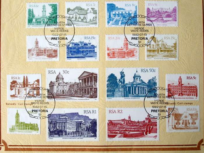 SOUTH AFRICA First Day Folder - Architecture Definitive 1982
