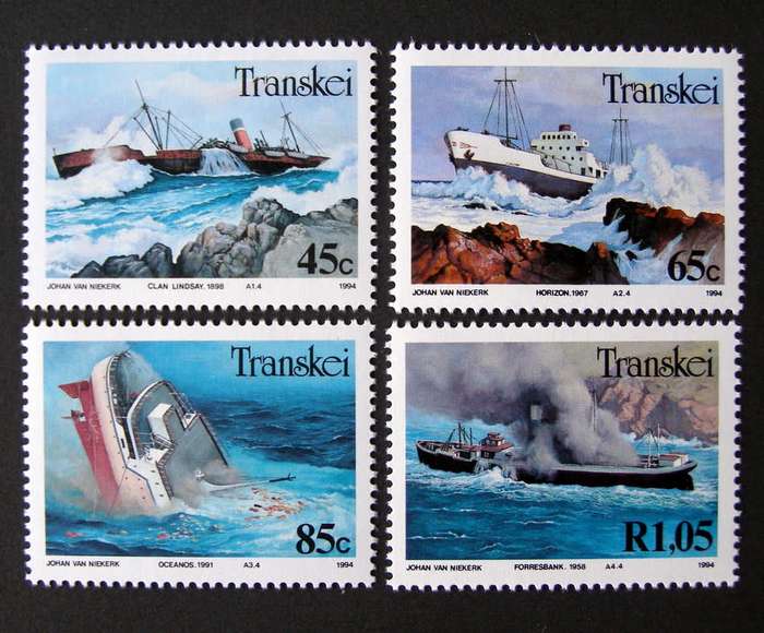 TRANSKEI Mint Set - Modern Shipwrecks 1994