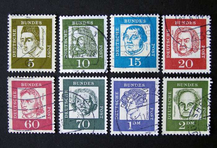 WEST GERMANY - Famous Germans 1961
