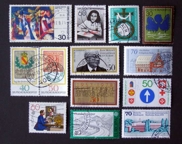 WEST GERMANY - Assorted Stamps 1970s