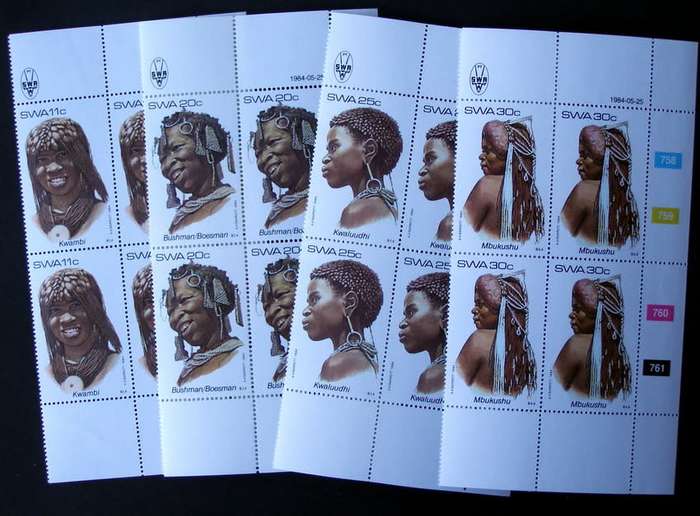 SWA Mint Control Block Set - Traditional Headdresses 1984