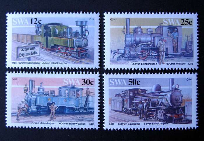 SWA Mint Set - Narrow-Gauge Railway Locomotives 1985 //Trains