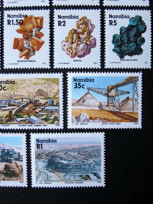 NAMIBIA Mint Set - Mines and Minerals 1991