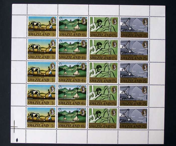 SWAZILAND Mint Miniature Sheet - Independence 1968