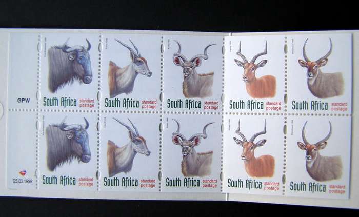 SOUTH AFRICA Mint Booklet - Antelope 1998 (Kruger National Park Centenary)