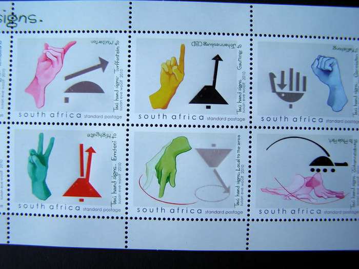 SOUTH AFRICA Mint Set - Taxi Hand Signs 2010