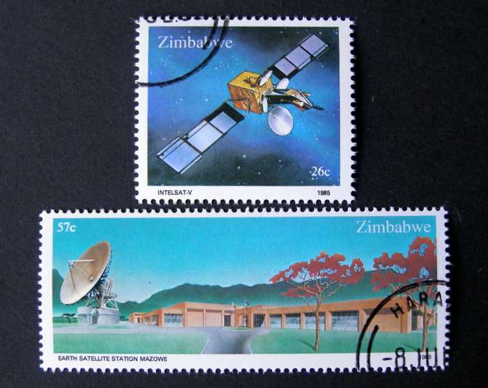 ZIMBABWE Set (CTO) - Earth Satellite Station 1985