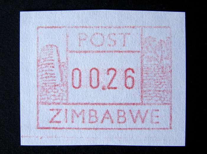 ZIMBABWE Mint Frama Label 1985