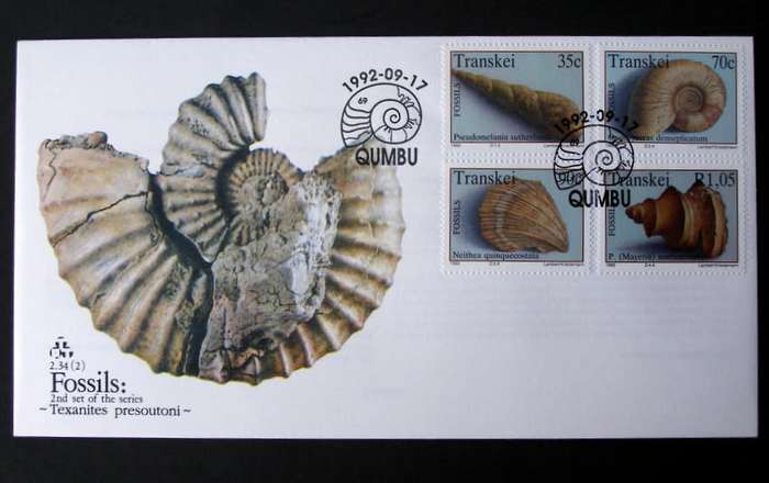 TRANSKEI Cover - Marine Fossils 1992
