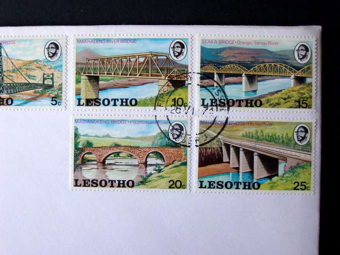 LESOTHO Cover - Rivers and Bridges 1974