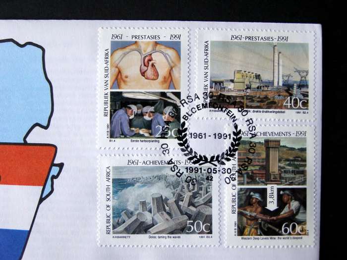 SOUTH AFRICA Cover - Scientific and Technological Achievements 1991