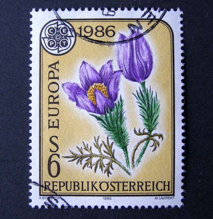 AUSTRIA - Europa 1986 //Flowers