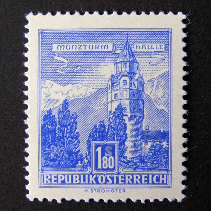 AUSTRIA Mint - Buildings 1957