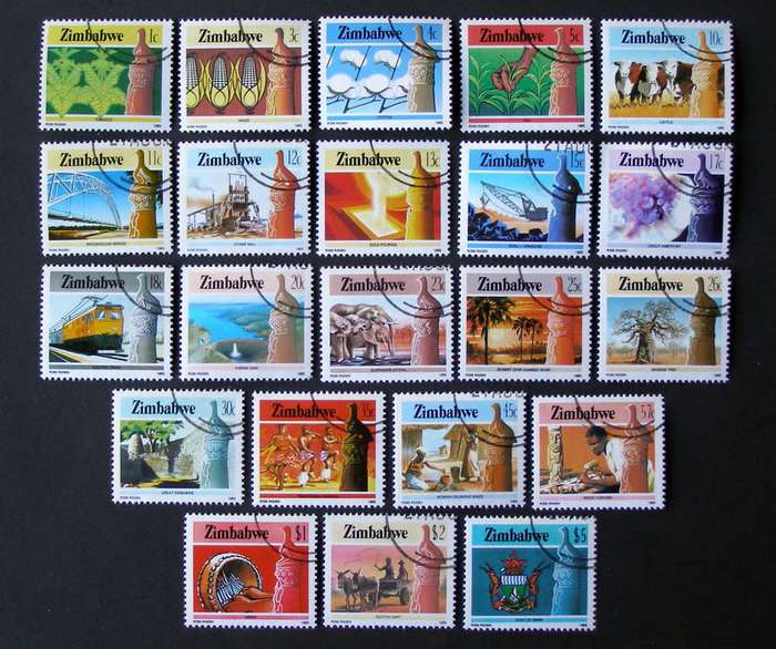 ZIMBABWE Set (CTO) - National Infrastructure Definitive 1985
