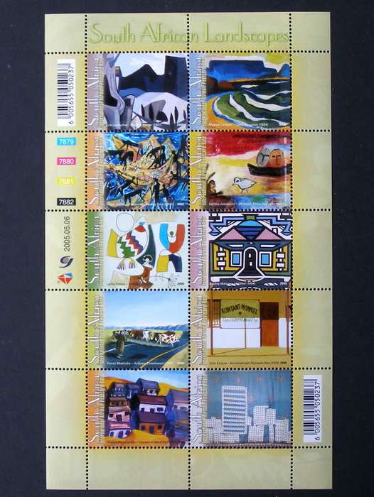 SOUTH AFRICA Mint Set - Landscape Paintings 2005