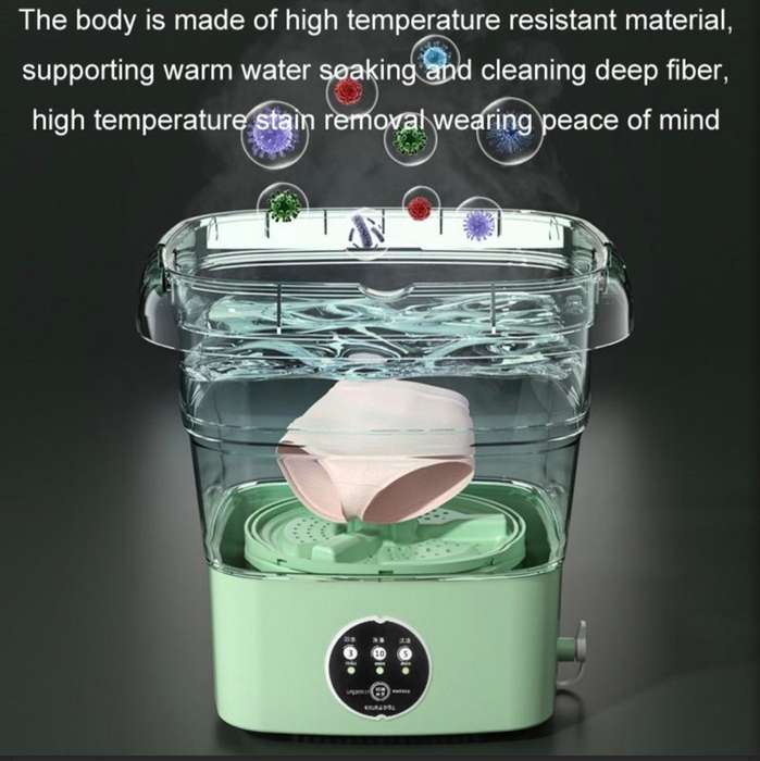 Portable Folding Laundry Ultrasonic Semi-automatic Clothes Washing Machine