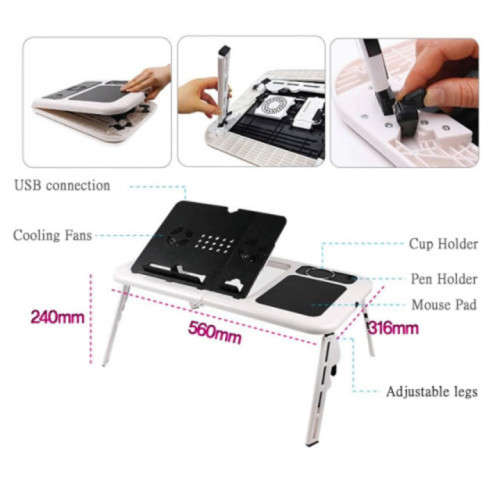 AdjusTable Folding Laptop Table e-Table