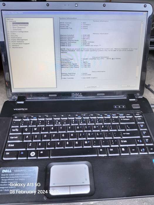 DELL VOSTRO 1015 LAPTOP(CORE 2 DUO) STILL CLEAN
