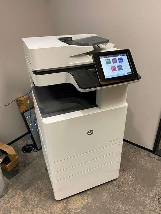 ALMOST NEW HP E77830dn COLOR LASER JET MANAGED MFP PRINTER