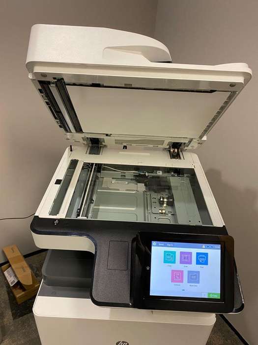 ALMOST NEW HP E77830dn COLOR LASER JET MANAGED MFP PRINTER