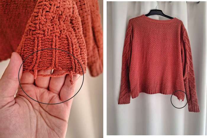 MRP OR-OAKRIDGE burnt orange sweater - Size XL