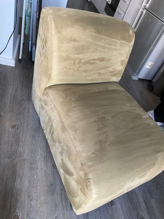 Bespoke Single Seater Chair in Sky Sage Colour - Faux Suede Fabric