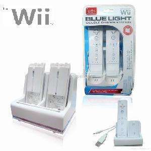 Wii Remote Charge Station - MOTION PLUS COMPATIBLE - Includes 2 X  Battery Packs - Earn FREE POSTAGE