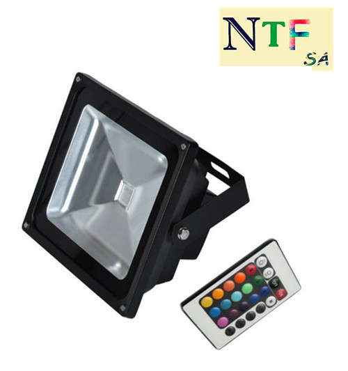 20W RGB LED Floodlight With Remote Control-Full Power 2 years warranty