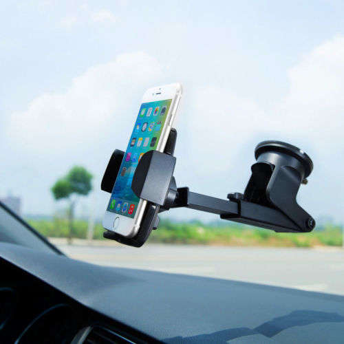 Anker Dashboard and Windshield Car Mount, 360 Degree Phone Holder with Extendabl