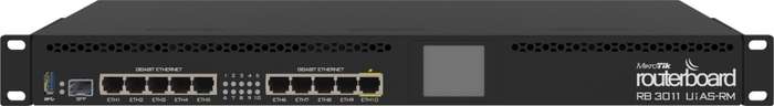 Mikrotik RB3011UIAS-RM Wired Router - Gigabit Ethernet Black