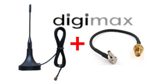 5dBi GSM Antenna with Magnetic base + ZTE TS9 modem pigtail Combo