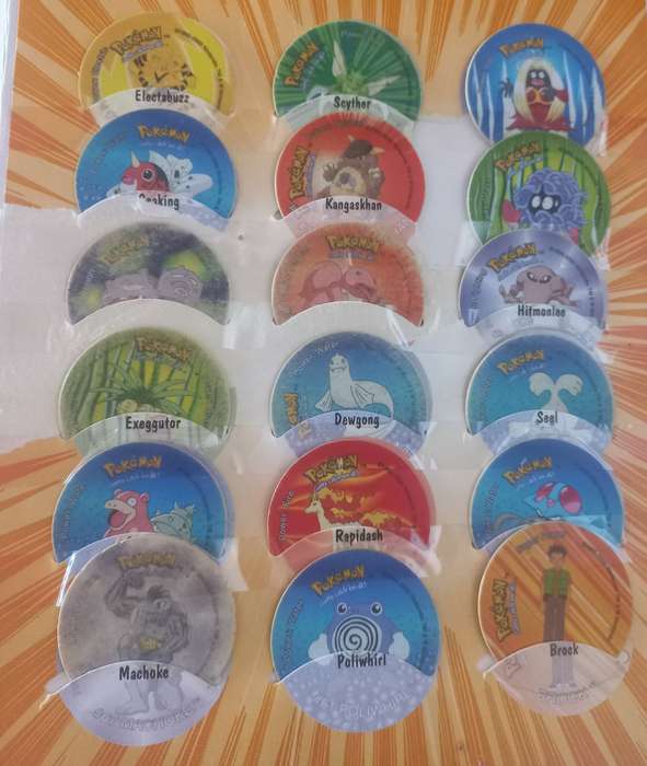 Second Pokemon Tazo Collection + Album (Complete Collection)